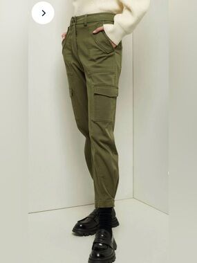 NWT Derek Lam 10 Crosby Elian Utility Cargo Pants Fatigue Size 4 $295